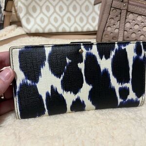 Kate Spade animal print wallet
